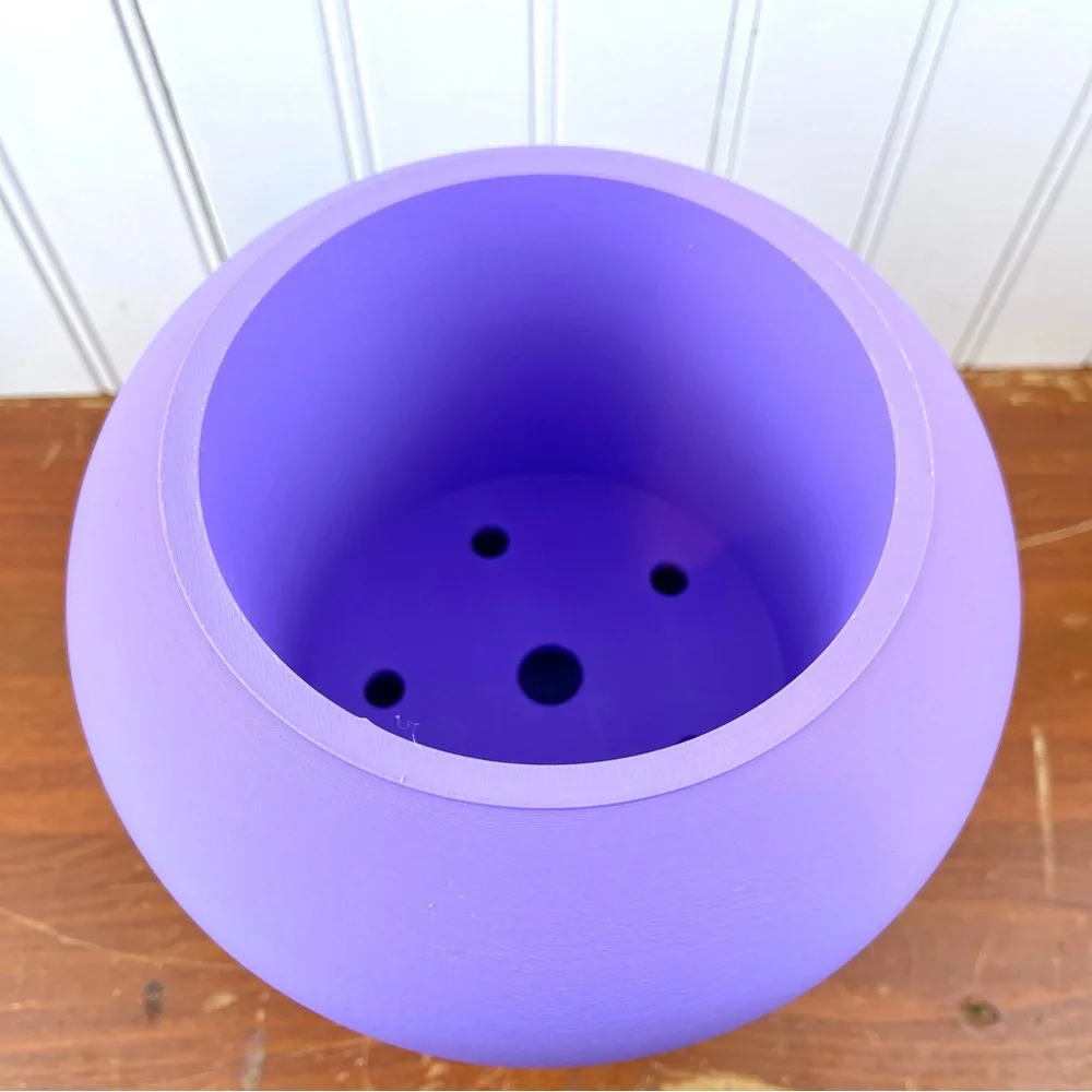 Rono Simple Indoor Planter w/ Drainage Hole and Drip Tray, Houseplant